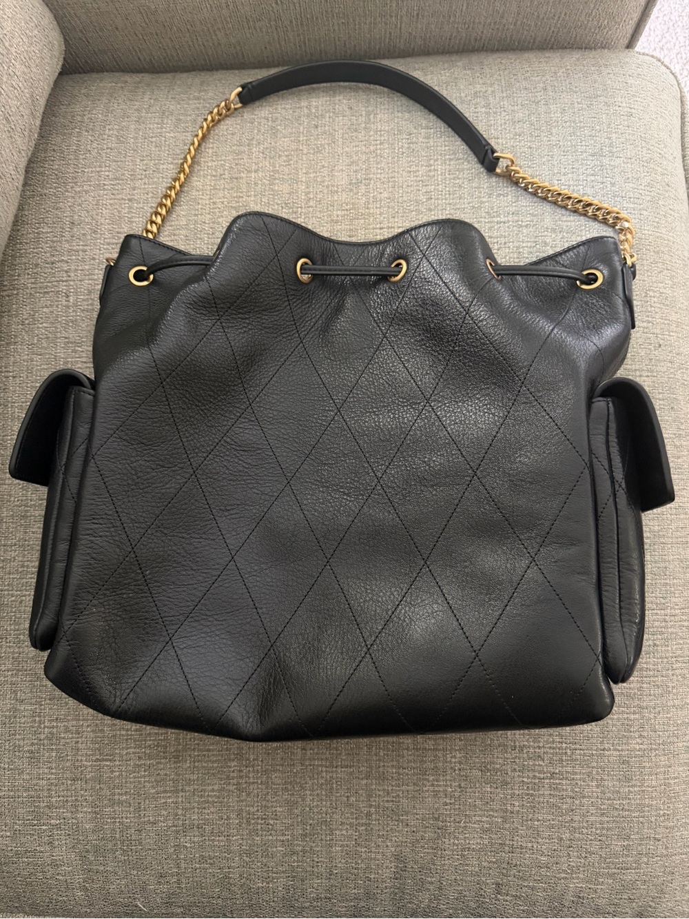 Tory Burch Large Charlie Drawstring Bag - Picture 2 of 8